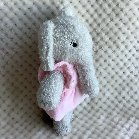 KIKI Plush Grey Elephant Pink Dress The Elephant Project Embroidered Eyes 2017 - Picture 5 of 12